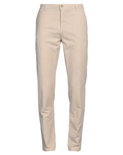 Yan Simmon Man Pants Beige Size 42 Cotton, Elastane