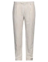 Yan Simmon Man Pants Beige Size 42 Cotton, Linen In Beige