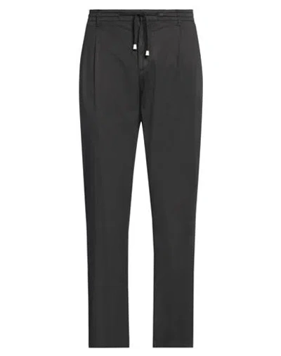 Yan Simmon Man Pants Black Size 38 Cotton, Lycra, Elastane In Black