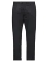 Yan Simmon Man Pants Midnight Blue Size 40 Viscose, Polyamide, Elastane In Black