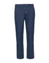 Yan Simmon Man Pants Blue Size 28 Cotton, Elastane In Blue