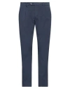Yan Simmon Man Pants Blue Size 36 Cotton, Elastane