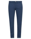 Yan Simmon Man Pants Blue Size 42 Cotton, Elastane In Blue
