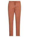 Yan Simmon Man Pants Brown Size 40 Cotton, Lycra In Brown