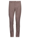 Yan Simmon Man Pants Brown Size 38 Cotton, Polyamide, Elastane