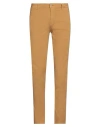 Yan Simmon Man Pants Camel Size 30 Cotton, Elastane In Beige