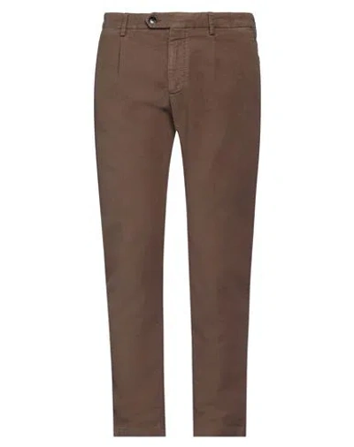 Yan Simmon Man Pants Camel Size 34 Cotton, Lyocell, Elastane In Beige