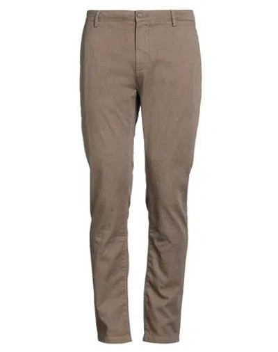 Yan Simmon Man Pants Camel Size 36 Cotton, Elastane In Brown