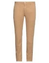 Yan Simmon Man Pants Light Brown Size 40 Cotton, Elastane In Beige