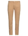 Yan Simmon Man Pants Light Brown Size 38 Cotton, Elastane In Beige