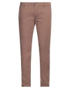 Yan Simmon Man Pants Camel Size 40 Cotton, Lycra, Elastane In Beige