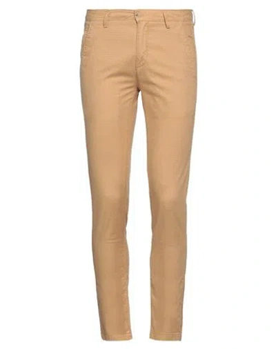 Yan Simmon Man Pants Camel Size 44 Cotton, Polyester, Elastane In Beige