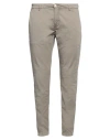 Yan Simmon Man Pants Dove Grey Size 38 Cotton, Elastane