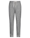 Yan Simmon Man Pants Grey Size 38 Cotton, Linen