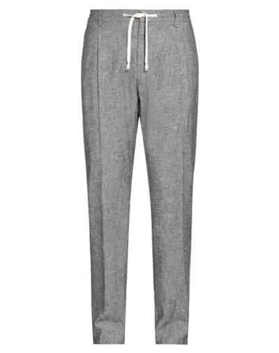 Yan Simmon Man Pants Grey Size 38 Cotton, Linen