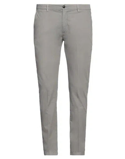Yan Simmon Man Pants Grey Size 38 Cotton, Elastane