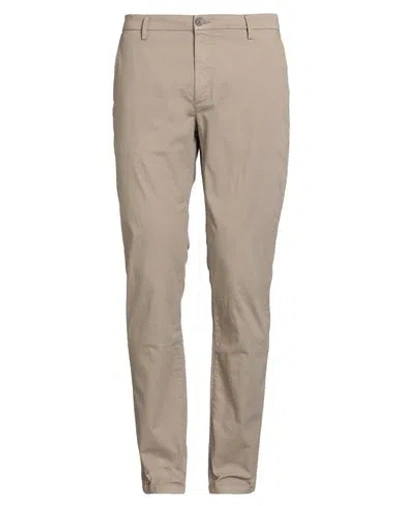 Yan Simmon Man Pants Grey Size 38 Cotton, Polyester, Elastane In Brown