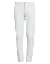 Yan Simmon Man Pants Grey Size 38 Tencel, Cotton, Elastane In White