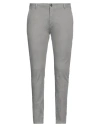 Yan Simmon Man Pants Grey Size 40 Cotton, Elastane In Gray