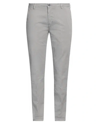 Yan Simmon Man Pants Grey Size 40 Cotton, Elastane