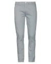 Yan Simmon Man Pants Grey Size 42 Cotton, Elastane