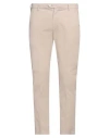 Yan Simmon Man Pants Ivory Size 32 Cotton, Linen, Elastane In White
