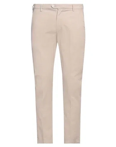 Yan Simmon Man Pants Ivory Size 32 Cotton, Linen, Elastane In White