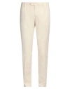 Yan Simmon Man Pants Ivory Size 38 Cotton, Elastane In White