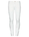 Yan Simmon Man Pants Ivory Size 40 Cotton, Elastane In White