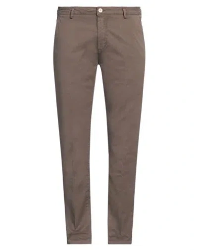 Yan Simmon Man Pants Khaki Size 40 Cotton, Elastane In Beige