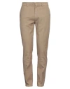 Yan Simmon Man Pants Khaki Size 40 Cotton, Linen, Polyester, Elastane In Beige