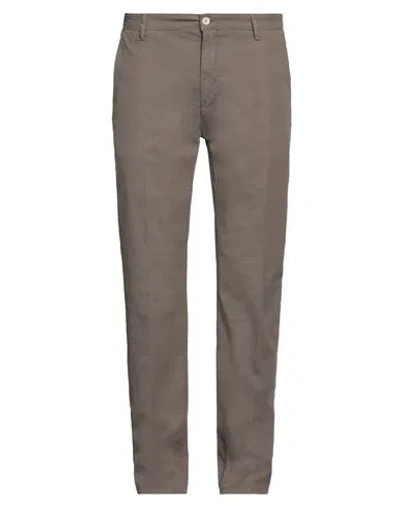 Yan Simmon Man Pants Khaki Size 42 Cotton, Elastane