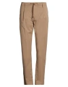 Yan Simmon Man Pants Light Brown Size 38 Cotton, Polyamide, Elastane