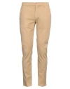 Yan Simmon Man Pants Light Brown Size 38 Cotton, Elastane In Beige