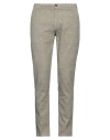 Yan Simmon Man Pants Light Green Size 40 Cotton, Elastane