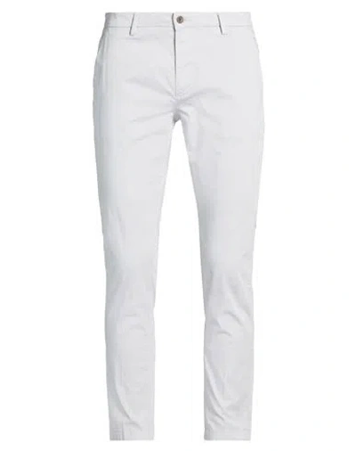 Yan Simmon Man Pants Light Grey Size 36 Cotton, Elastane In Gray
