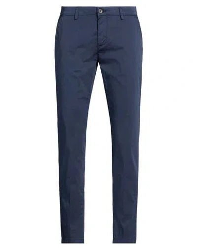 Yan Simmon Man Pants Midnight Blue Size 30 Cotton, Elastane