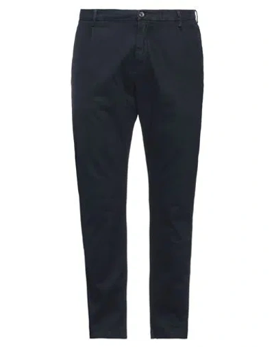 Yan Simmon Man Pants Midnight Blue Size 30 Cotton, Elastane