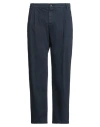 Yan Simmon Man Pants Midnight Blue Size 36 Cotton, Elastane In Blue
