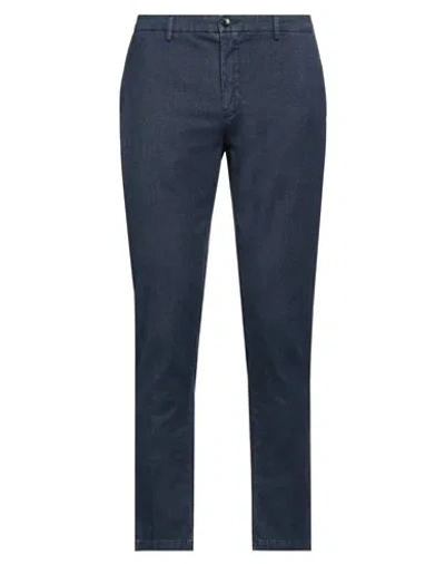 Yan Simmon Man Pants Midnight Blue Size 36 Cotton, Polyester, Viscose, Elastane