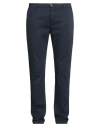 Yan Simmon Man Pants Midnight Blue Size 38 Cotton, Elastane