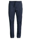 Yan Simmon Man Pants Midnight Blue Size 38 Cotton, Polyamide, Elastane