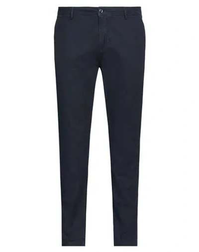YAN SIMMON YAN SIMMON MAN PANTS MIDNIGHT BLUE SIZE 40 COTTON, ELASTANE