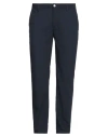 Yan Simmon Man Pants Midnight Blue Size 40 Polyester, Viscose, Elastane In Blue
