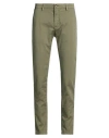 Yan Simmon Man Pants Military Green Size 28 Cotton, Elastane
