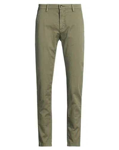 Yan Simmon Man Pants Military Green Size 28 Cotton, Elastane