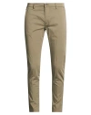 Yan Simmon Man Pants Military Green Size 32 Cotton, Elastane