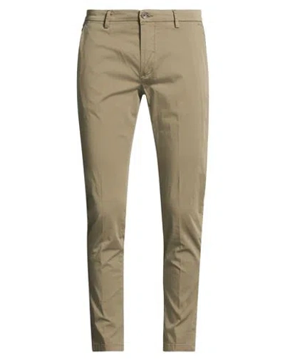 Yan Simmon Man Pants Military Green Size 32 Cotton, Elastane