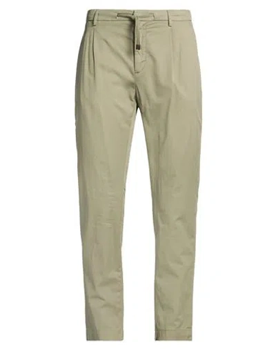 Yan Simmon Man Pants Military Green Size 36 Linen, Cotton, Elastane In Brown