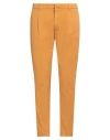 Yan Simmon Man Pants Mustard Size 36 Cotton, Elastane In Yellow